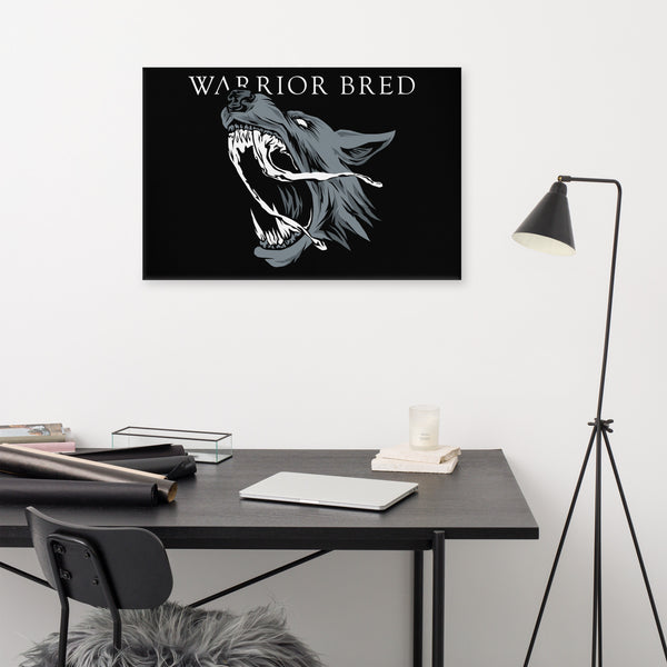 Warrior Bred Exclusive Art Canvas (24" x 36") [BLACK edition]