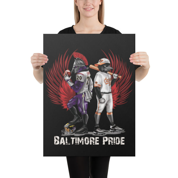 Winged Warriors Exclusive Art Canvas (18x24) [BLACK edition]
