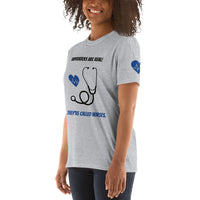 Short-Sleeve Unisex Nurses Are Heroes T-Shirt