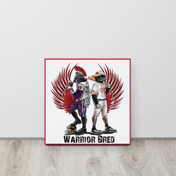 Warrior Bred Exclusive Art Canvas w/Spartan Red border [16x16]